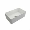 Bocchi Aderci Ultra-Slim Farmhouse Apron Front Fireclay 30 in. Single Bowl Kitchen Sink in Matte White 1481-002-0120